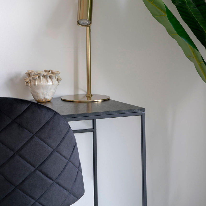 2 x Geneve Grey Velvet Fabric Dining Chair with Black Legs-7