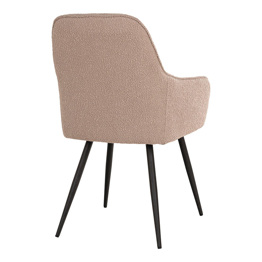 2 x Harbo Beige Boulce Fabric Dining Chair-4