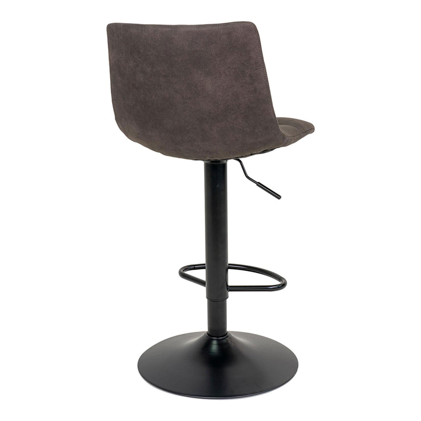2 x Middelfart Dark Grey Fabric Barstool-5
