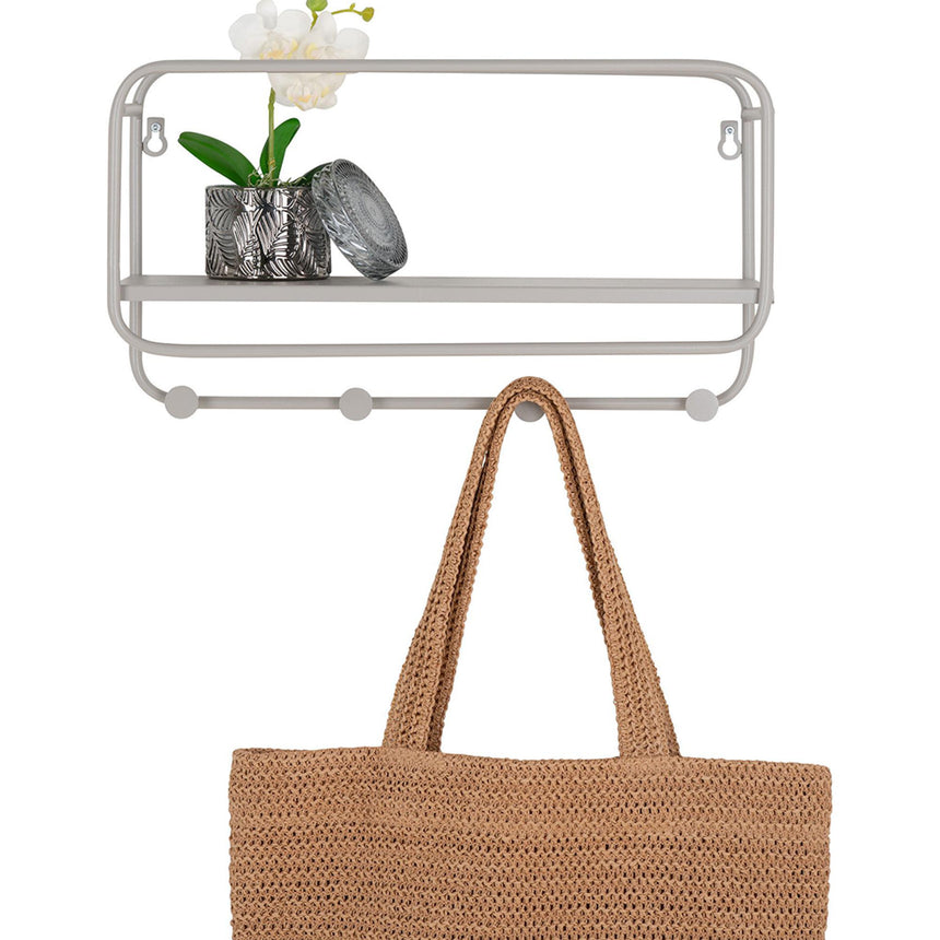 Feira Grey Metal Hat Shelf-3