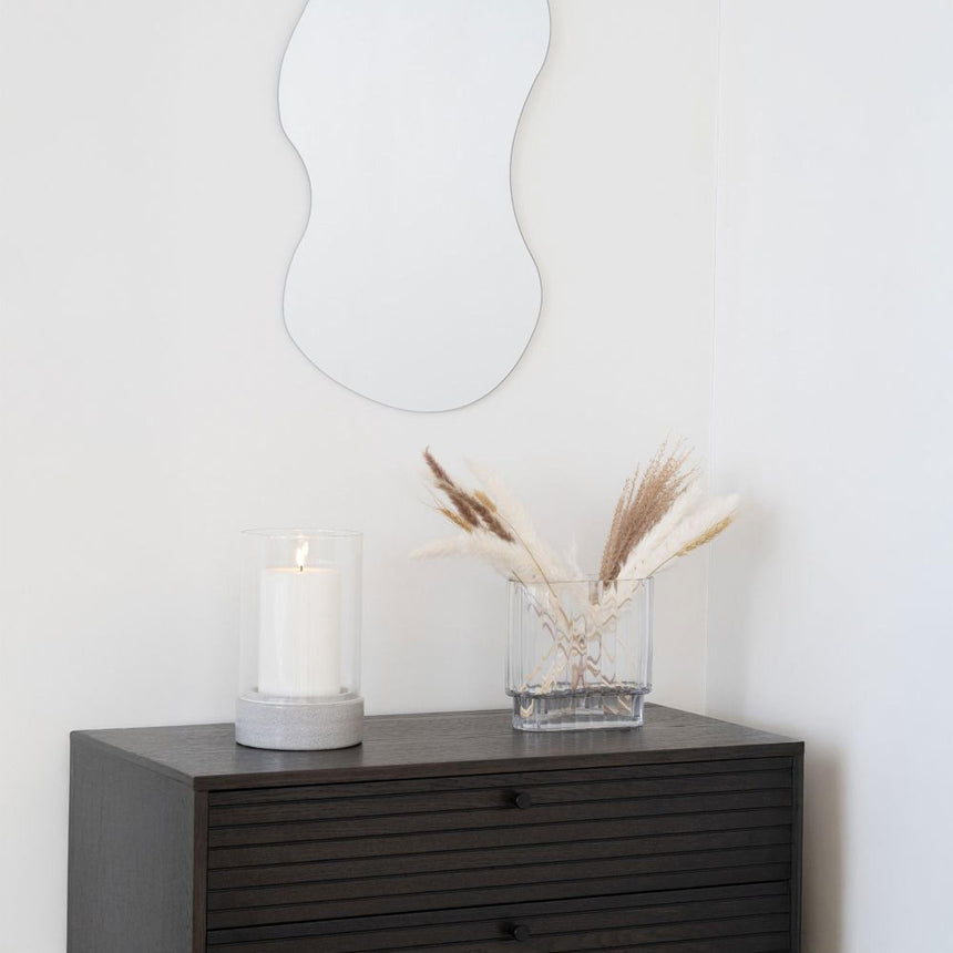 Hurricane Grey Ceramic Candle Holder-2