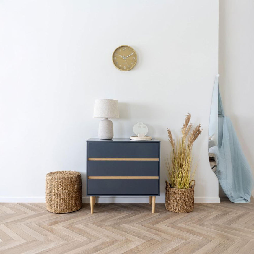 Rosolini Ocher Round Wall Clock-3