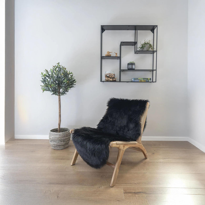 Artificial Black Lambskin-2