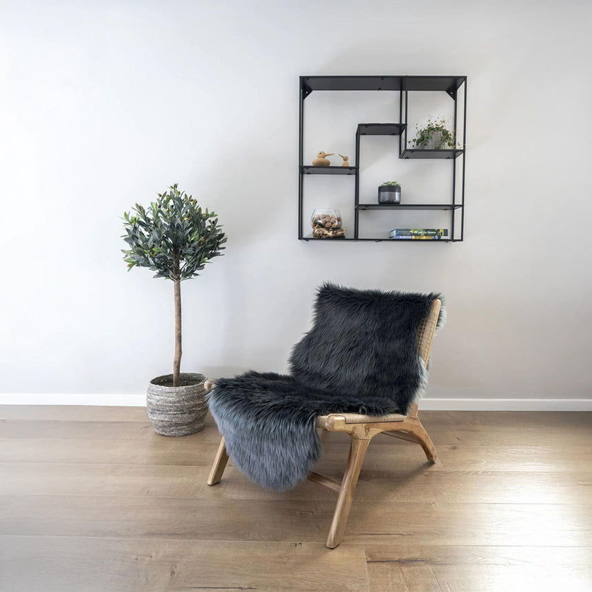 Artificial Grey Lambskin-2