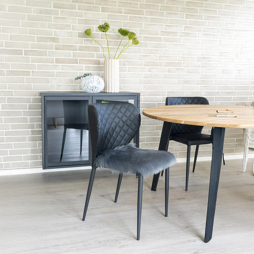 Artificial Grey Seat Lambskin-2