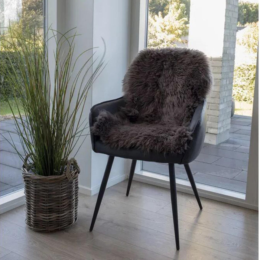 Brown Real Lammbskin-2