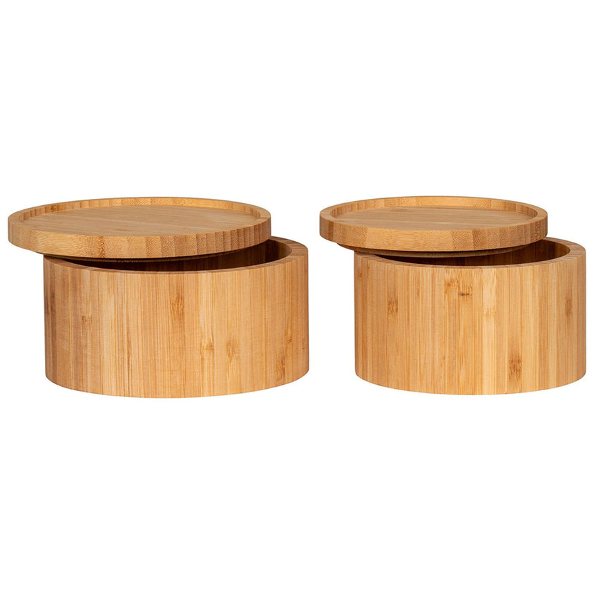 Chefalu Natural Bamboo Storage Box - Set of 2-2