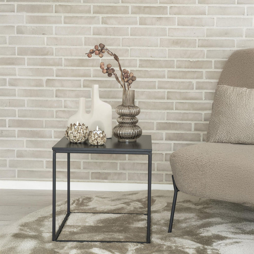 Double Bud Design Sand Ceramic Vase-4