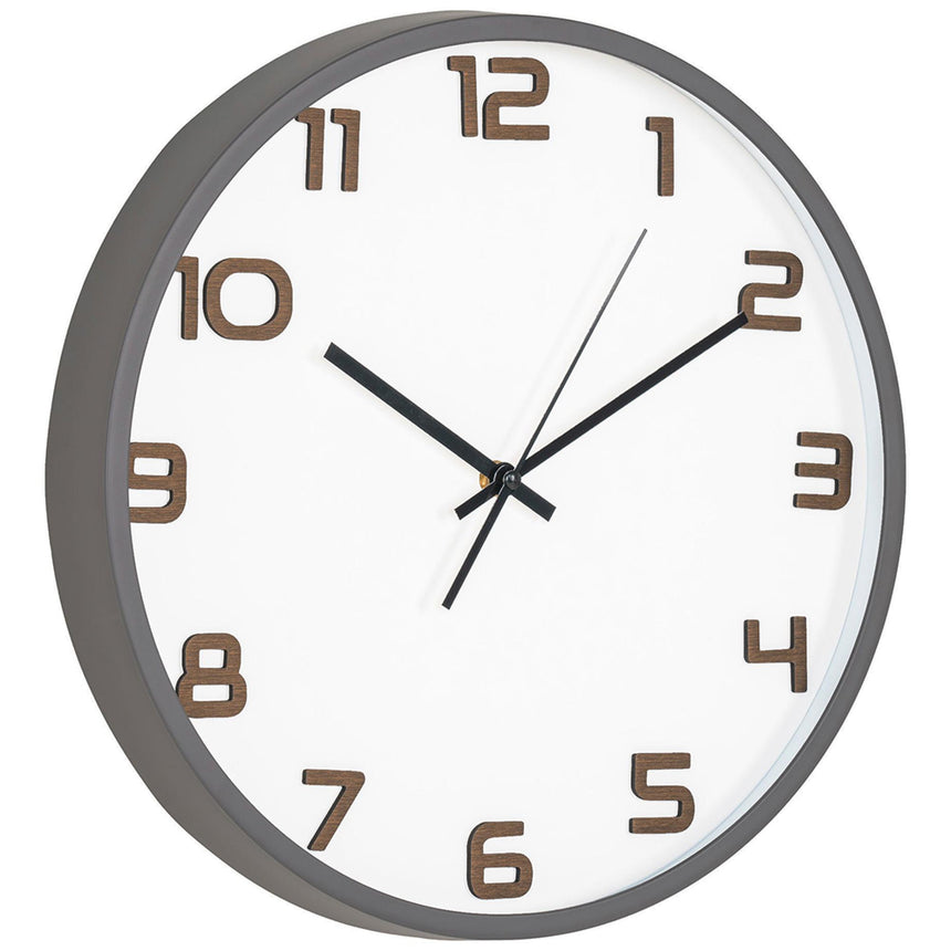 Greenwich Grey Round Wall Clock-3