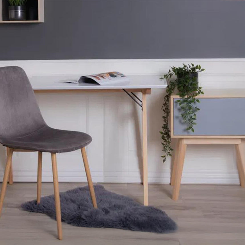 Grey Real lambskin-4