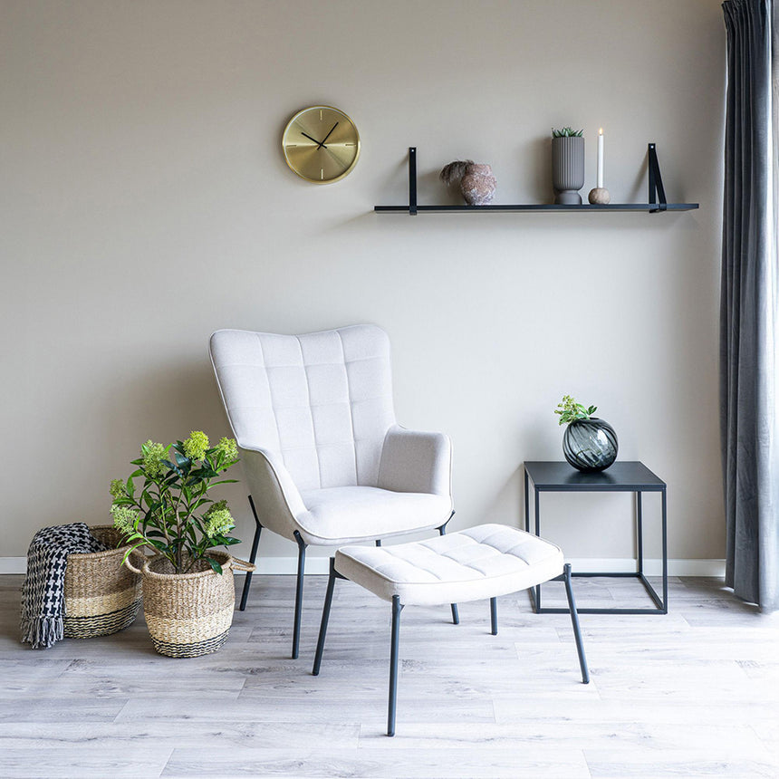 Istanbul Gold Aluminum Round Wall Clock-4