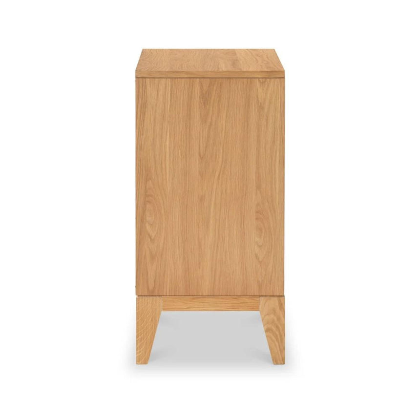 Viento Oak 2 Door Sunburst Small Sideboard - 80cm-4