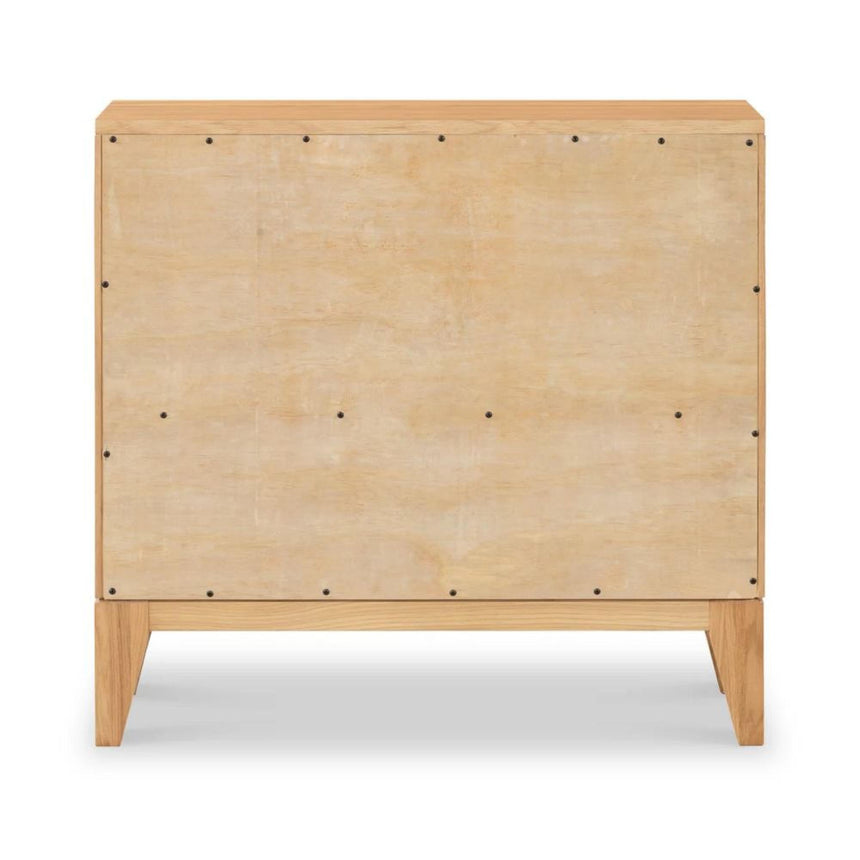 Viento Oak 2 Door Sunburst Small Sideboard - 80cm-5