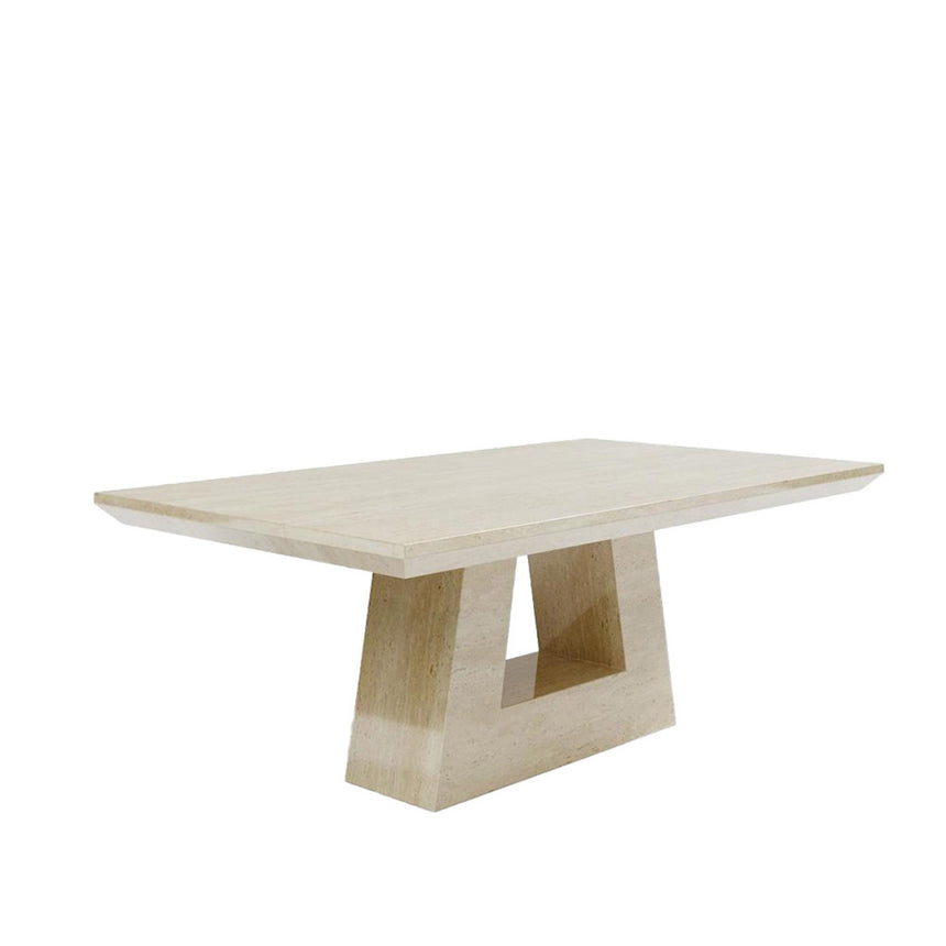 Milan Travertine Beige Engineered Marble Coffee Table-2
