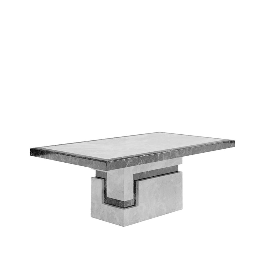 Venice Armani Grey Engineered Marble Coffee Table-2