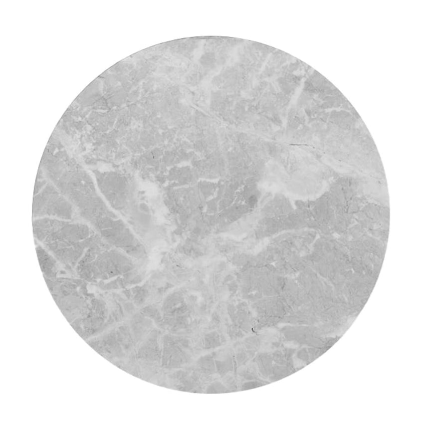 Carrera Armani Grey Engineered Marble 4-6 Seater Round Dining Table - 130cm-3