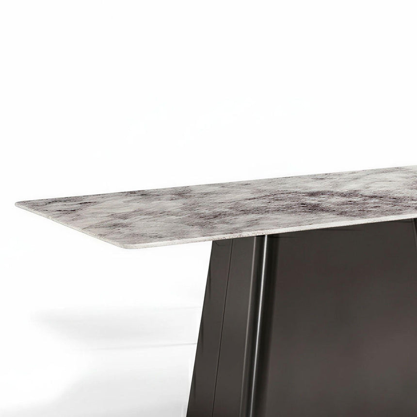 Telma 6 Seater Supreme Grey Marble Dining Table - Sizes Available-8