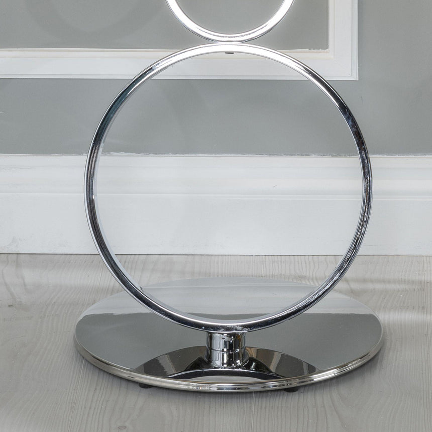 Prato Glass Top Round Side Table