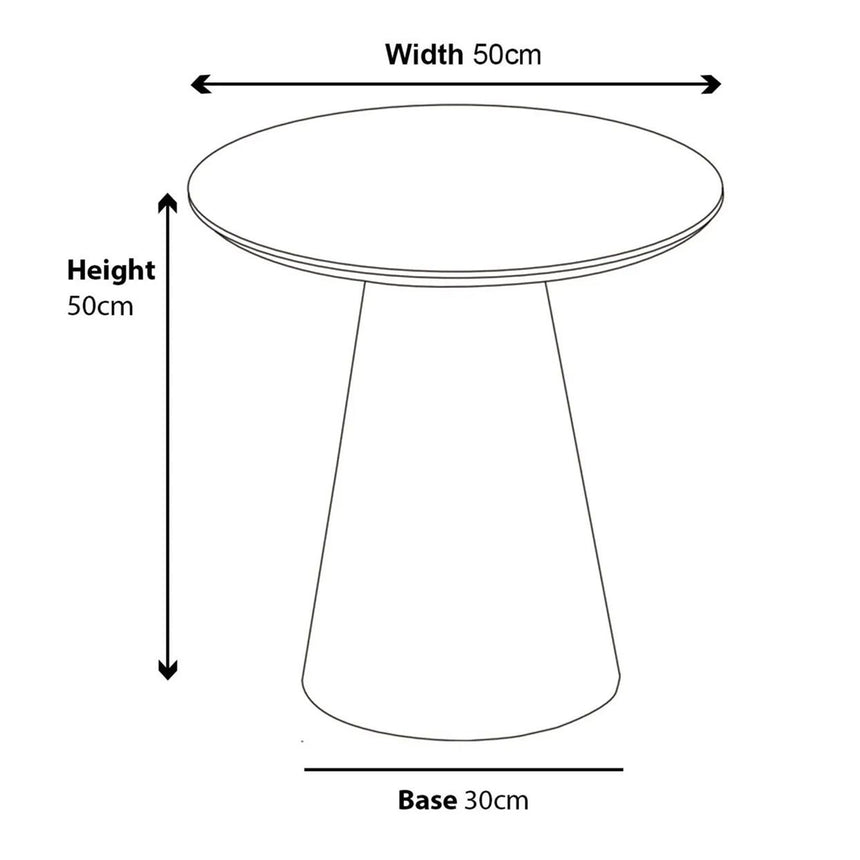 Chiswick Round End Table with Pedestal Base