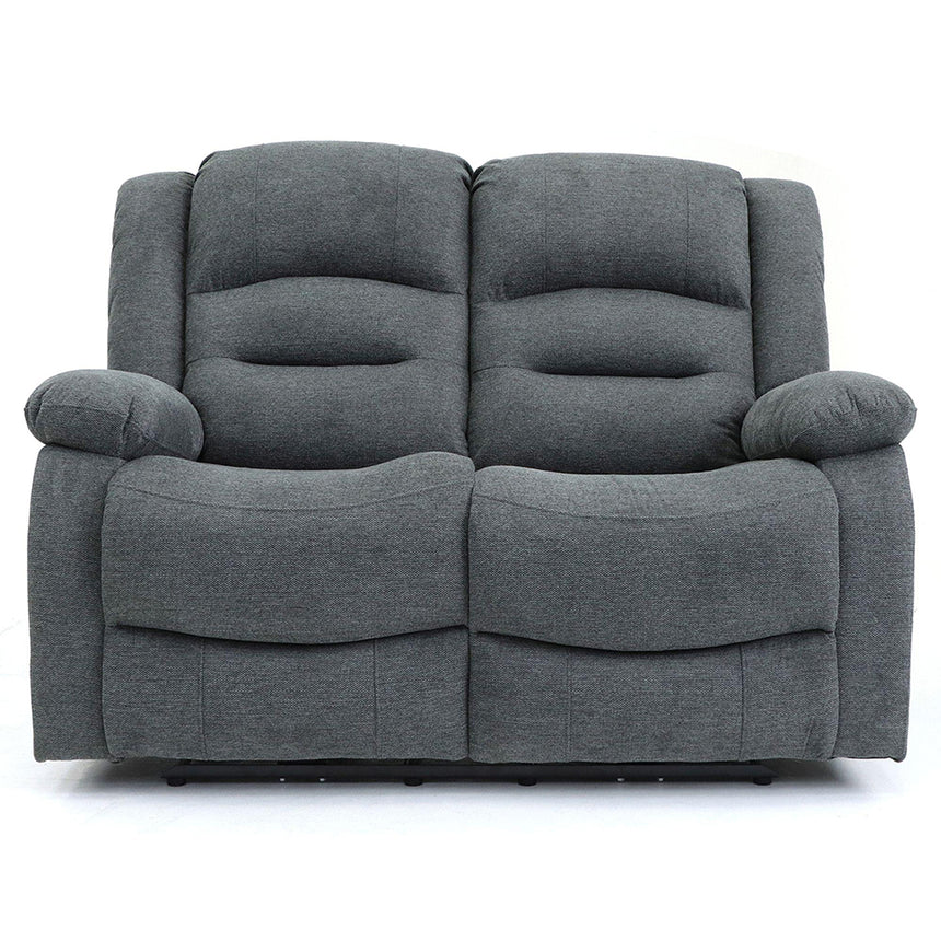 Alva Graphite Fabric Electric Recliner 2 Seater Sofa