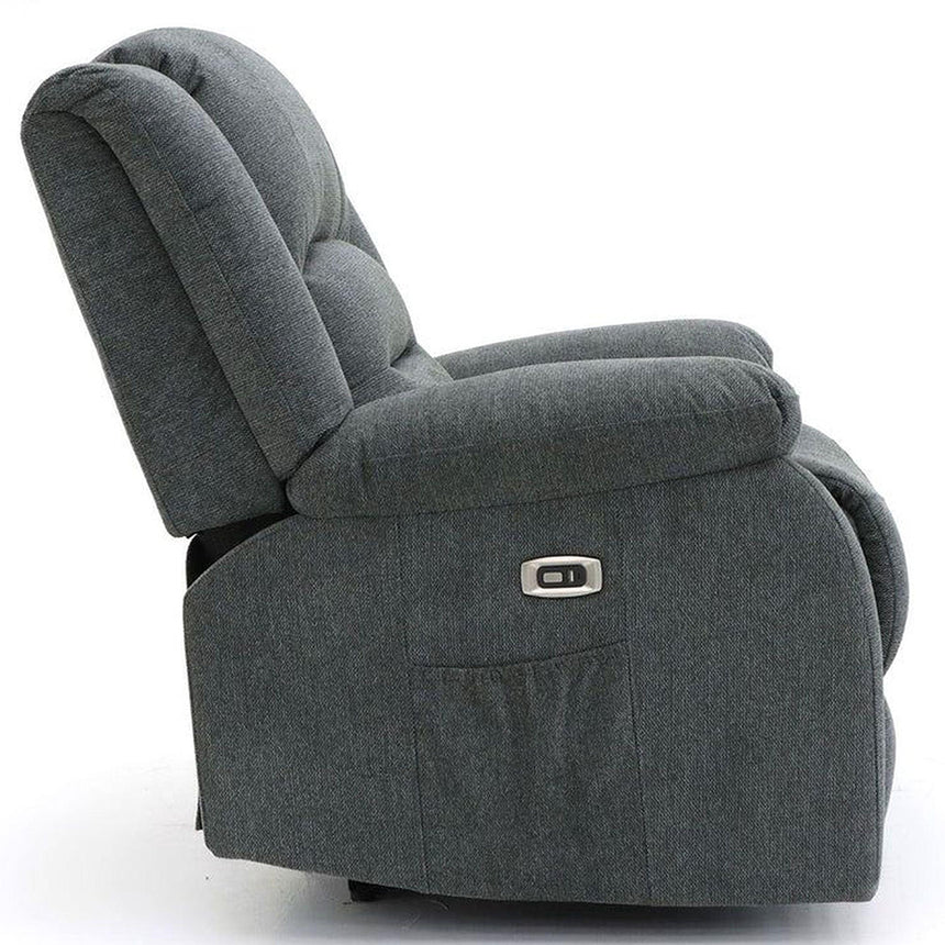 Alva Graphite Fabric Electric Recliner 3+2 Seater Sofa