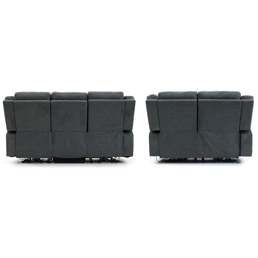 Alva Graphite Fabric Electric Recliner 3+2 Seater Sofa