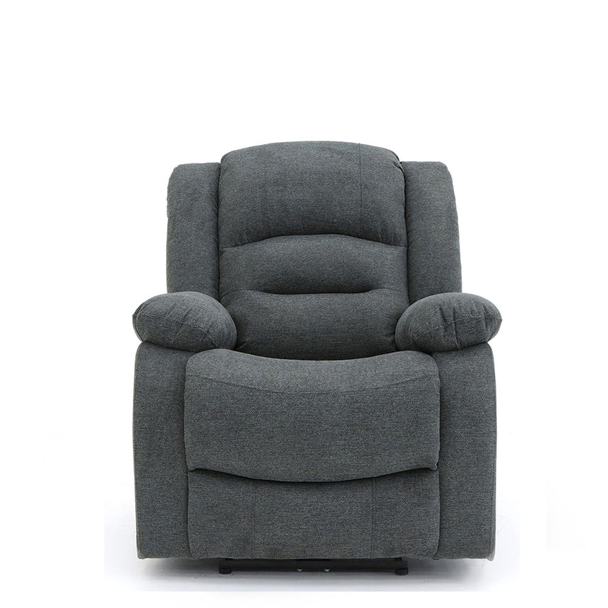 Alva Graphite Fabric Electric Recliner Armchair