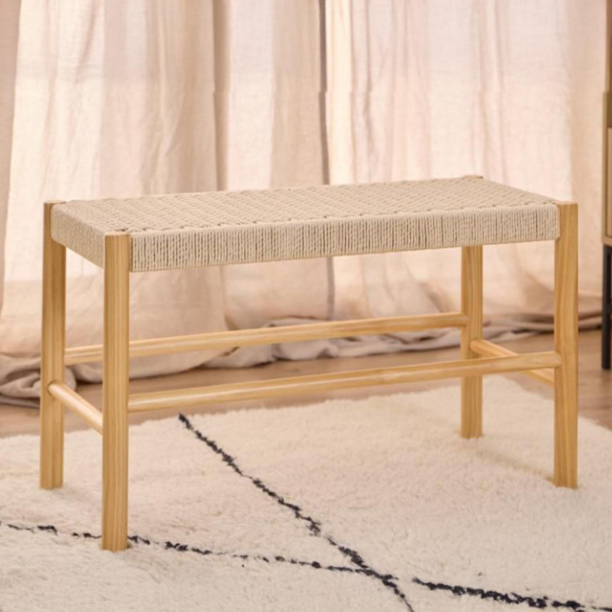 Alvin Hall Bench - Off White - Weaved