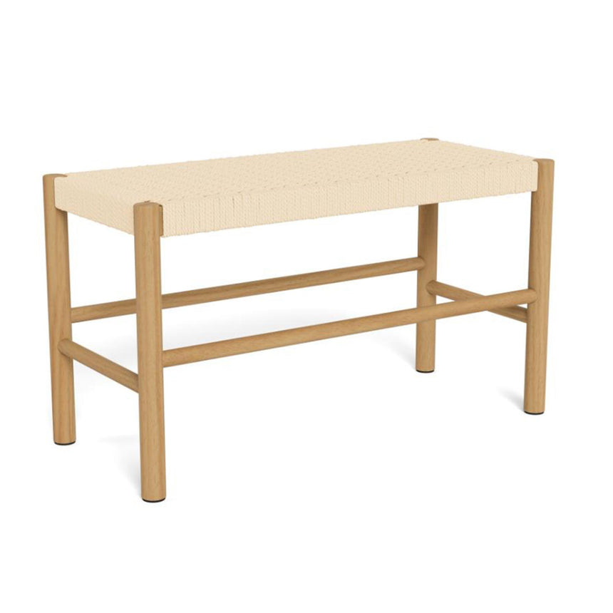 Alvin Hall Bench - Off White - Weaved