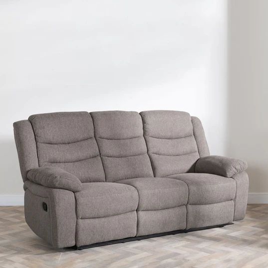 Angelo Fabric 3 Seater Recliner Sofa