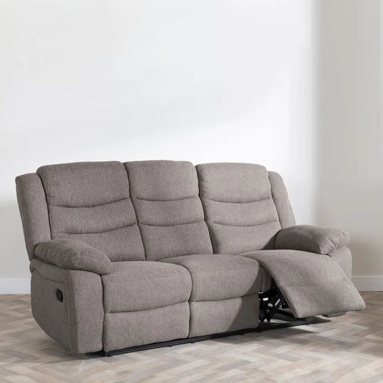 Angelo Fabric 3 Seater Recliner Sofa