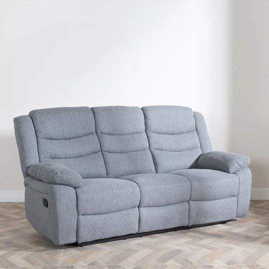 Angelo Fabric 3 Seater Recliner Sofa