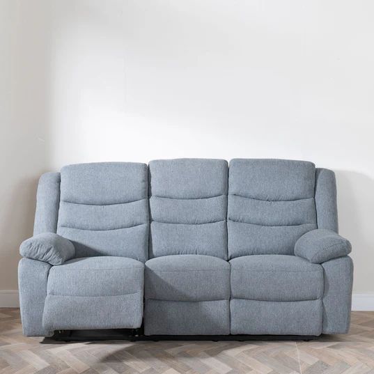 Angelo Fabric 3 Seater Recliner Sofa