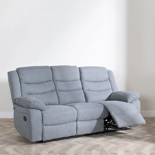 Angelo Fabric 3 Seater Recliner Sofa