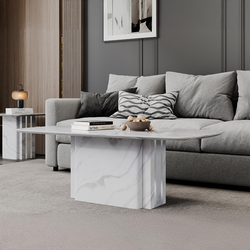 Antonio Coffee Table - White Marble