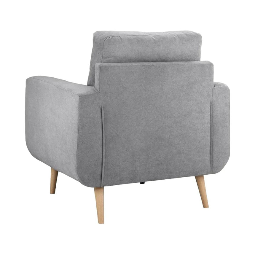 Gilford Grey Fabric Armchair