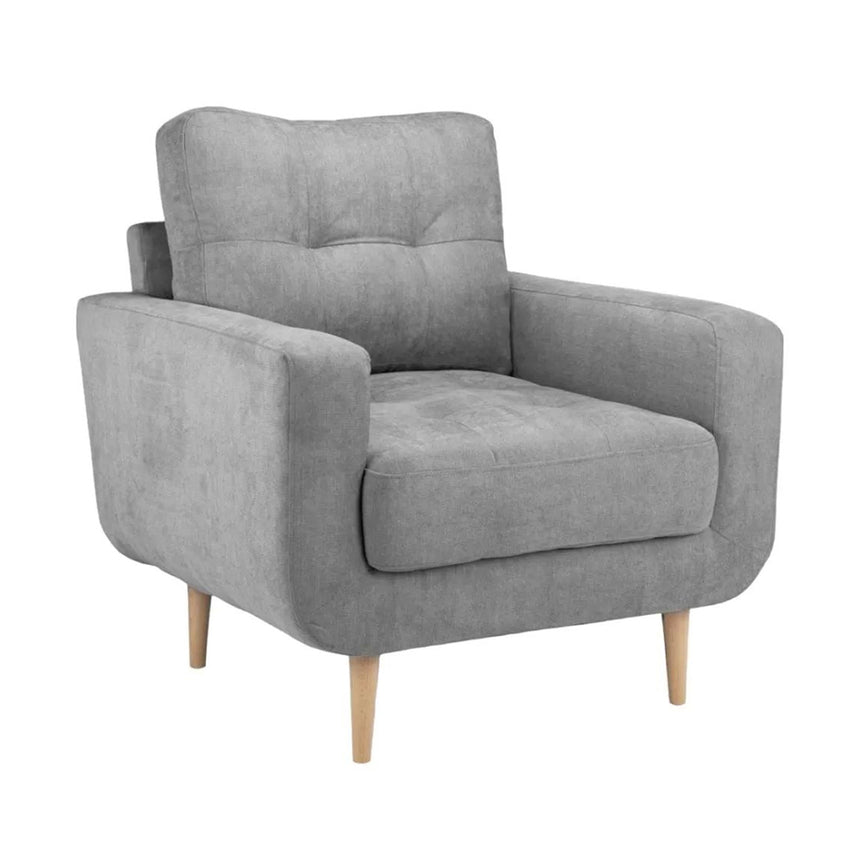 Gilford Grey Fabric Armchair