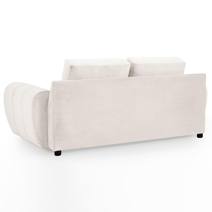 Thor Cream Velvet Fabric 2 Seater Sofa