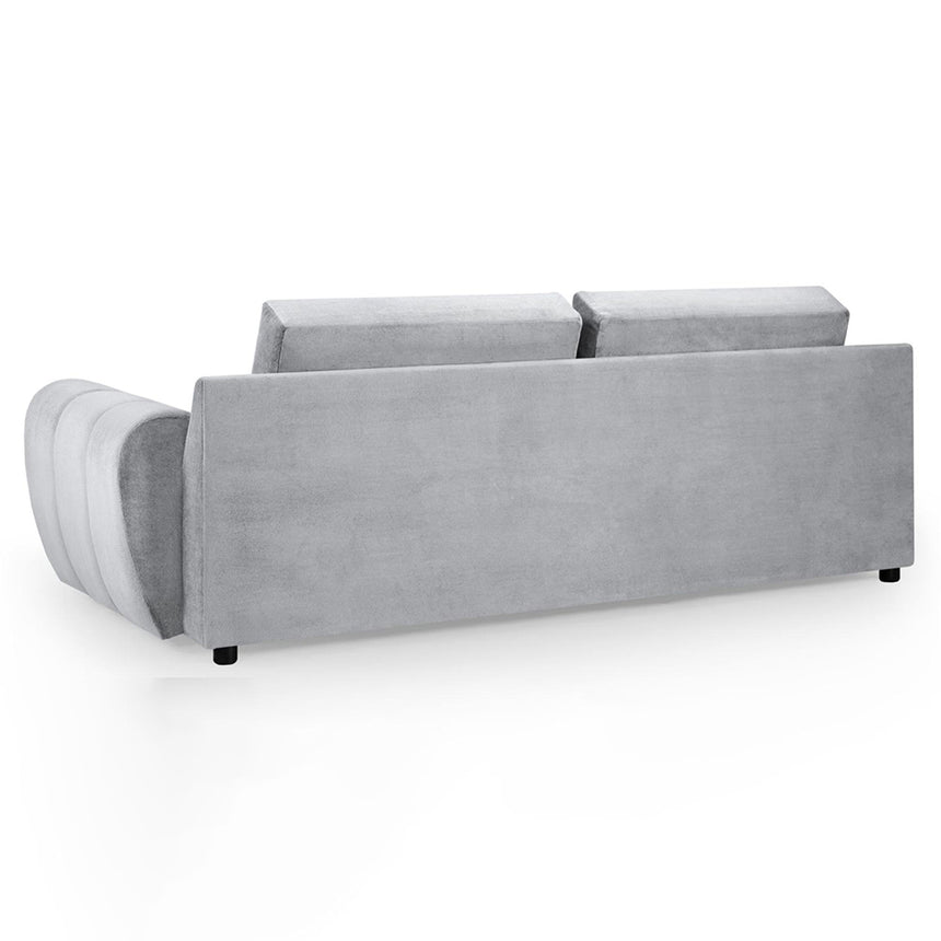Thor Grey Velvet Fabric 3 Seater Sofa
