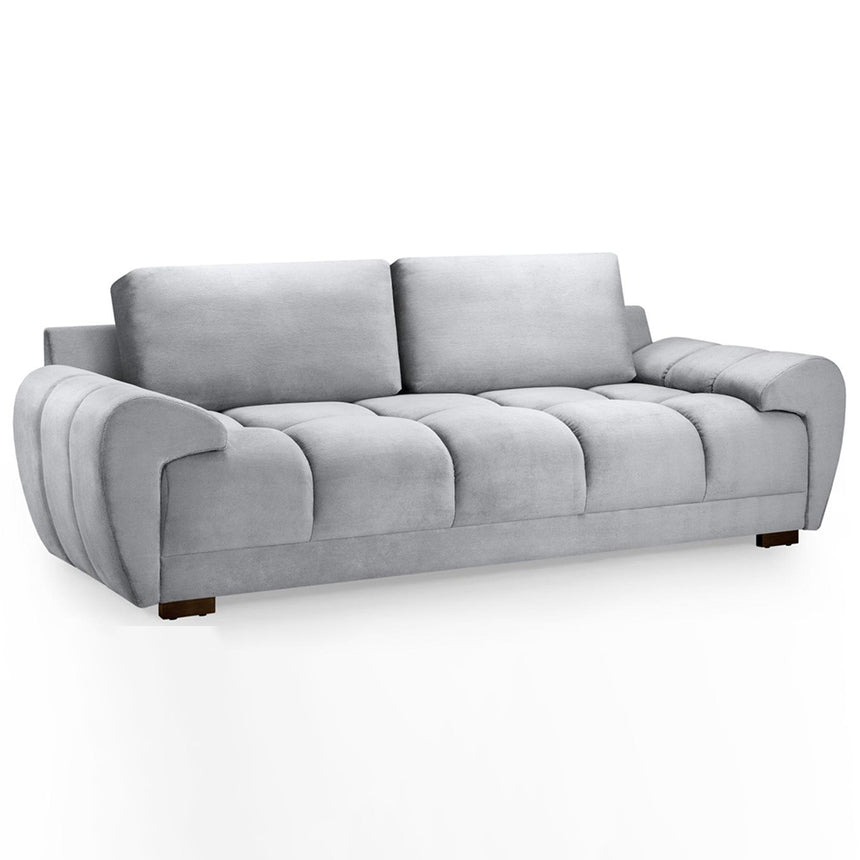 Thor Grey Velvet Fabric 3 Seater Sofa