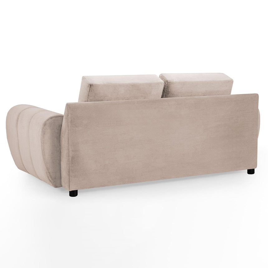 Thor Mocha Velvet Fabric 2 Seater Sofa