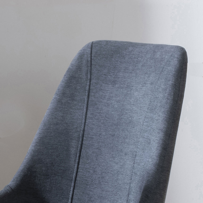 Rovereto Fabric Dining Chair with Black Legs