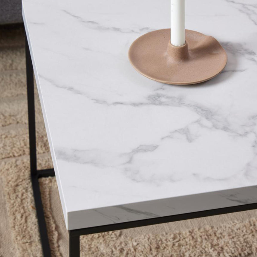 Barossa Coffee Table - White Marble Effect