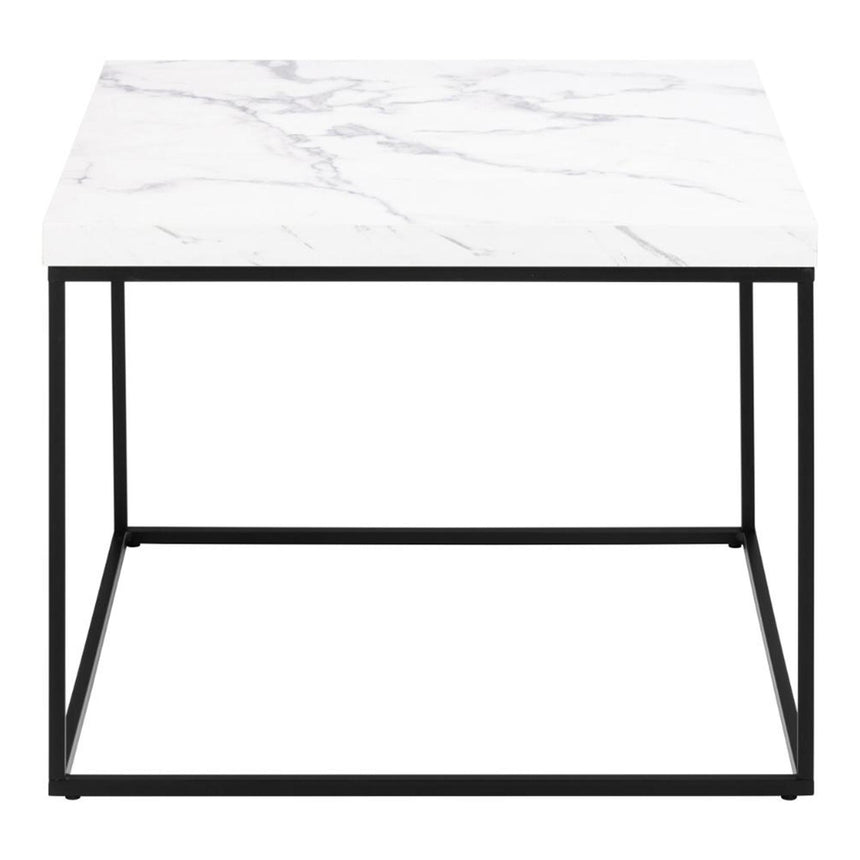Barossa Coffee Table - Square - White Marble Effect