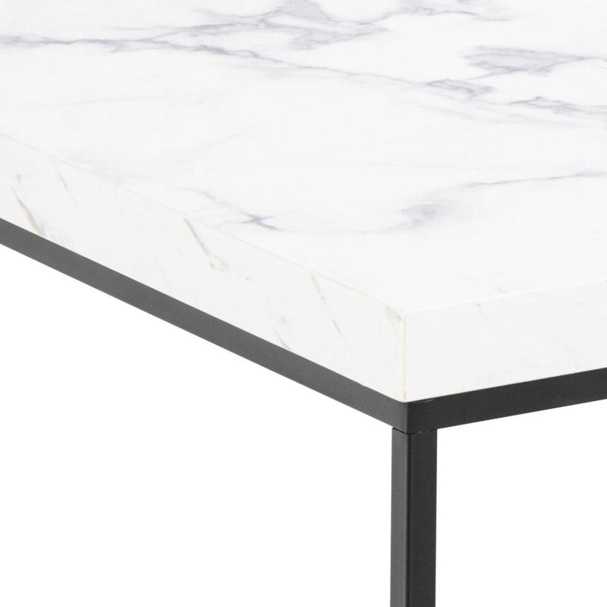Barossa Coffee Table - Square - White Marble Effect