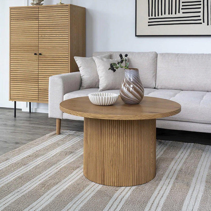 Boavista Natural Wood Round Coffee Table