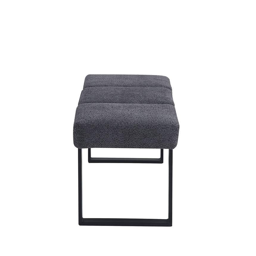 Bronx Dining Bench - Dark Grey Fabric