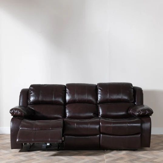 Shoreditch Leather 3 Seater Recliner Sofa