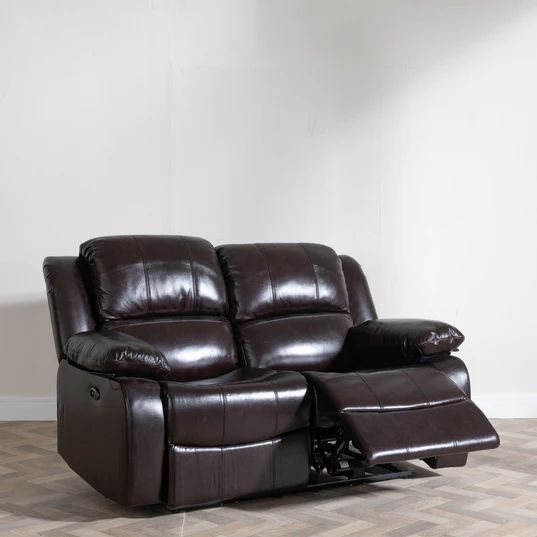 Shoreditch Leather 2 Seater Recliner Sofa