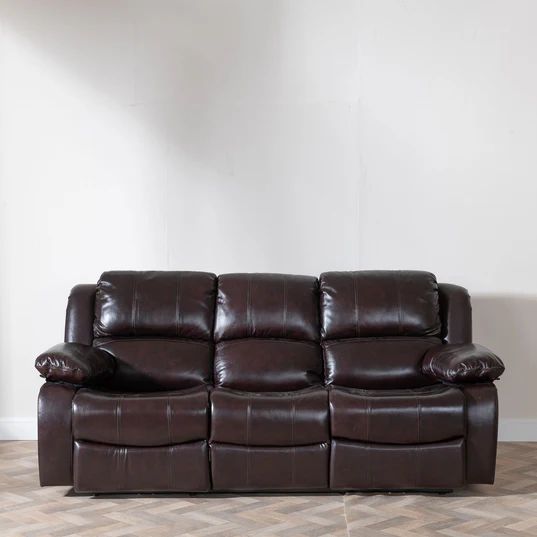Shoreditch Leather 3 Seater Recliner Sofa